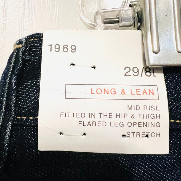 GAP Long & Lean-NWT-Women's Mid Rise Flared Leg-Stretch-29/8 Long-Fitted Hip/Th - Picture 13 of 16